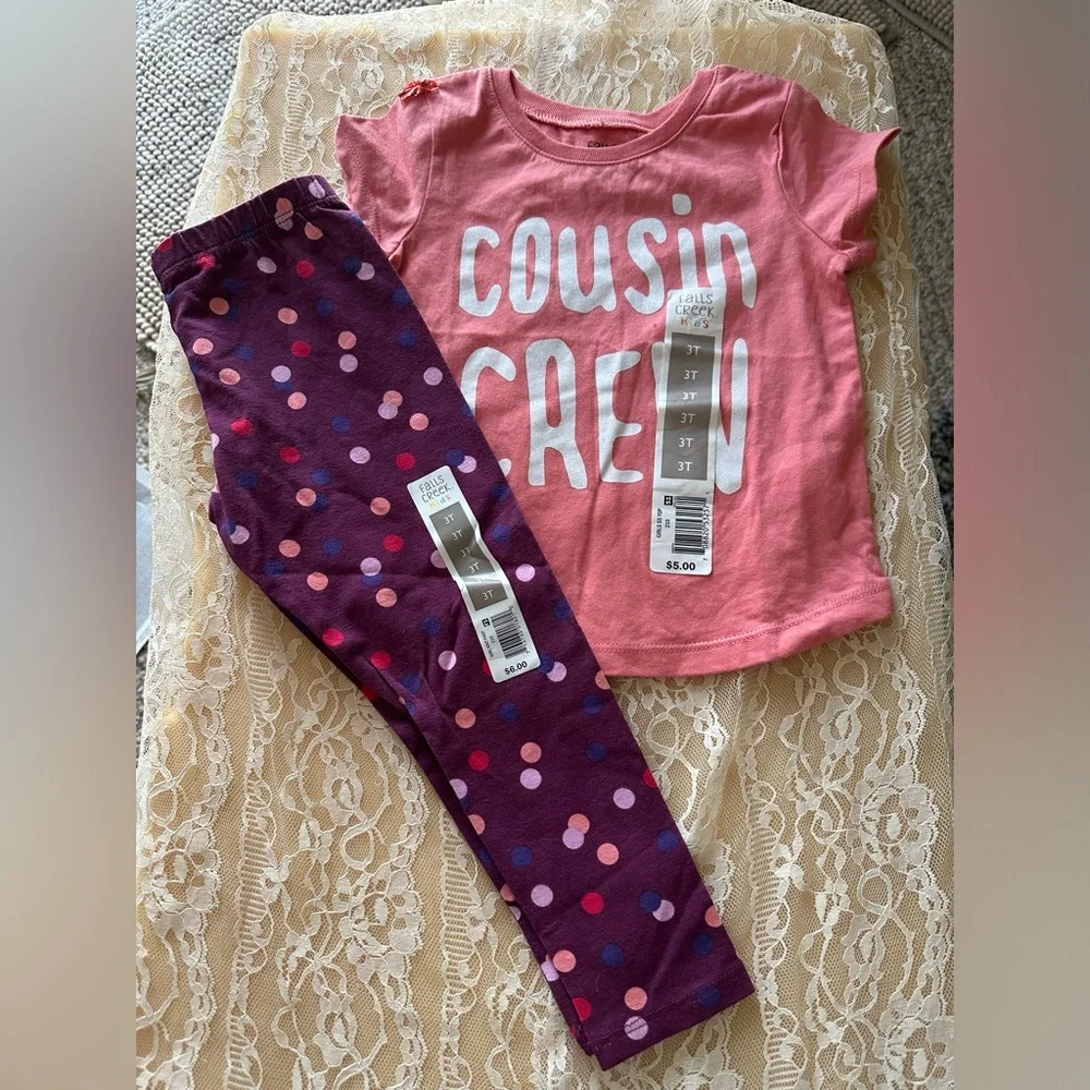 Cousin Crew Outfit 3T NWT